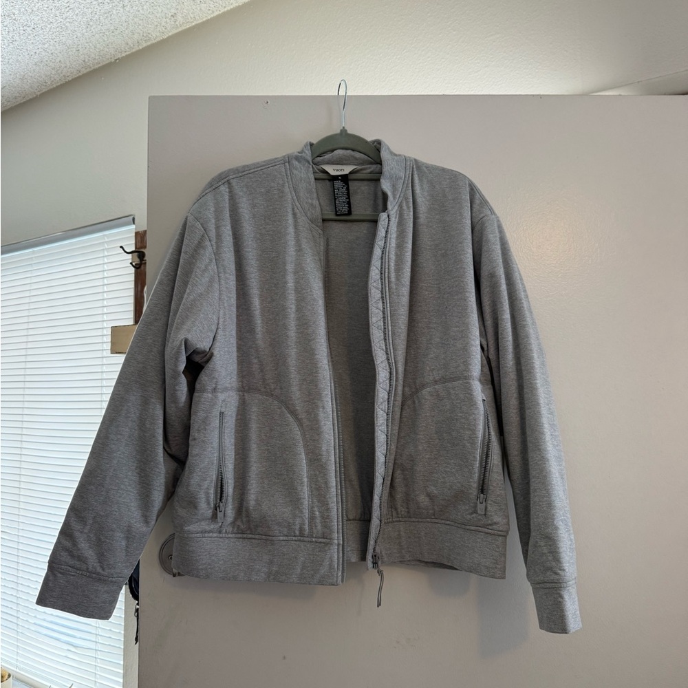 Vuori Heather Gray Zip-Up Jacket